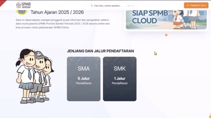 CATAT! SPMB Banten 2025 Dibuka Senin, 16 Juni 2025, Cek Jadwal, Jalur Masuk dan Cara Daftar Online-Offline Tanpa Ribet 2 SPMB Banten 2025