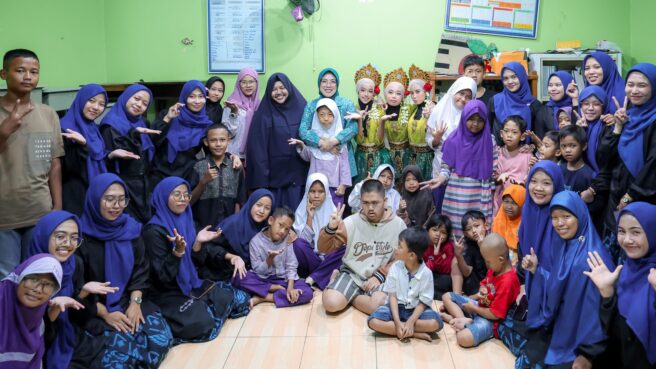 Program PKK Mengajar di SKh Bina Citra Anak, Tinawati Andra Soni Beri Motivasi