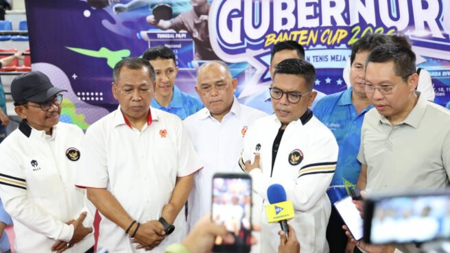 Andra Soni Resmi Buka Kejuaraan Tenis Meja Nasional Piala Gubernur Banten 2026