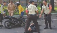 Korban kecelakaan di kawasan Alam Sutera, jalan Sutera Utama, Serpong Utara, Kota Tangsel. Foto: tangkapan layar