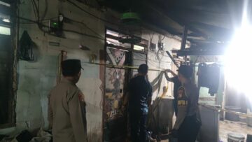 TKP pembunuhan ibu di Curug Tangerang yang dilakukan oleh anak tiri. Foto: ist