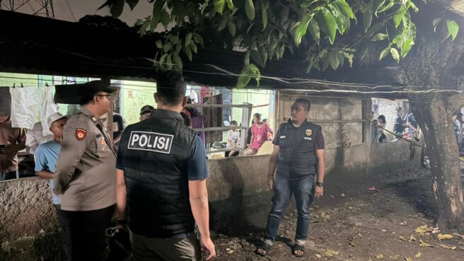 TKP pembunuhan ibu di Curug Tangerang yang dilakukan oleh anak tiri. Foto: ist