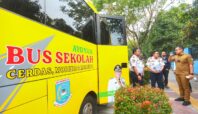 Armada bus sekolah gratis Tangsel. Foto: Humas Tangsel
