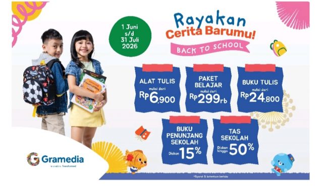 Promo Back to School Gramedia 2026