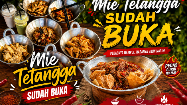 Mie Tetangga Viral di Jampang Tengah, Pedasnya Bikin Pelanggan Balik Lagi