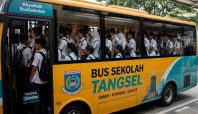 Ilustrasi Bus Sekolah Tangsel Penuh