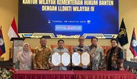 Nota Kesepakatan MoU Kemenkum Banten dengan LLDIKTI wilayah IV Jawa Barat Banten