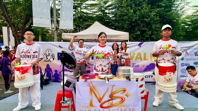 Marissa Sutanto 'Drummer Panci' Gemparkan CFD BSD Tangsel